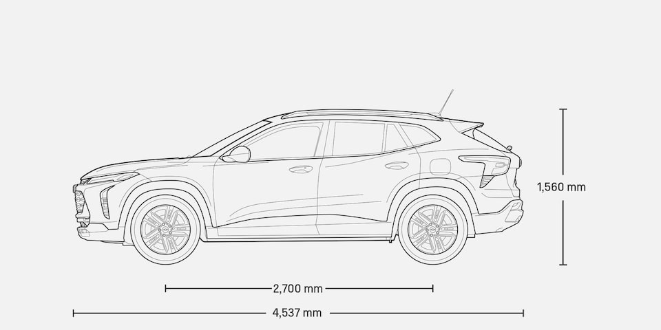 Dimensiones más grandes para Chevrolet Trax, SUV deportiva